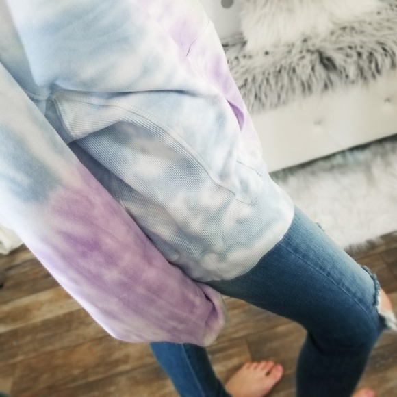 Last1️⃣DAWN Spiral Tie Dye Pullover with Pocket - Picture 7 of 11